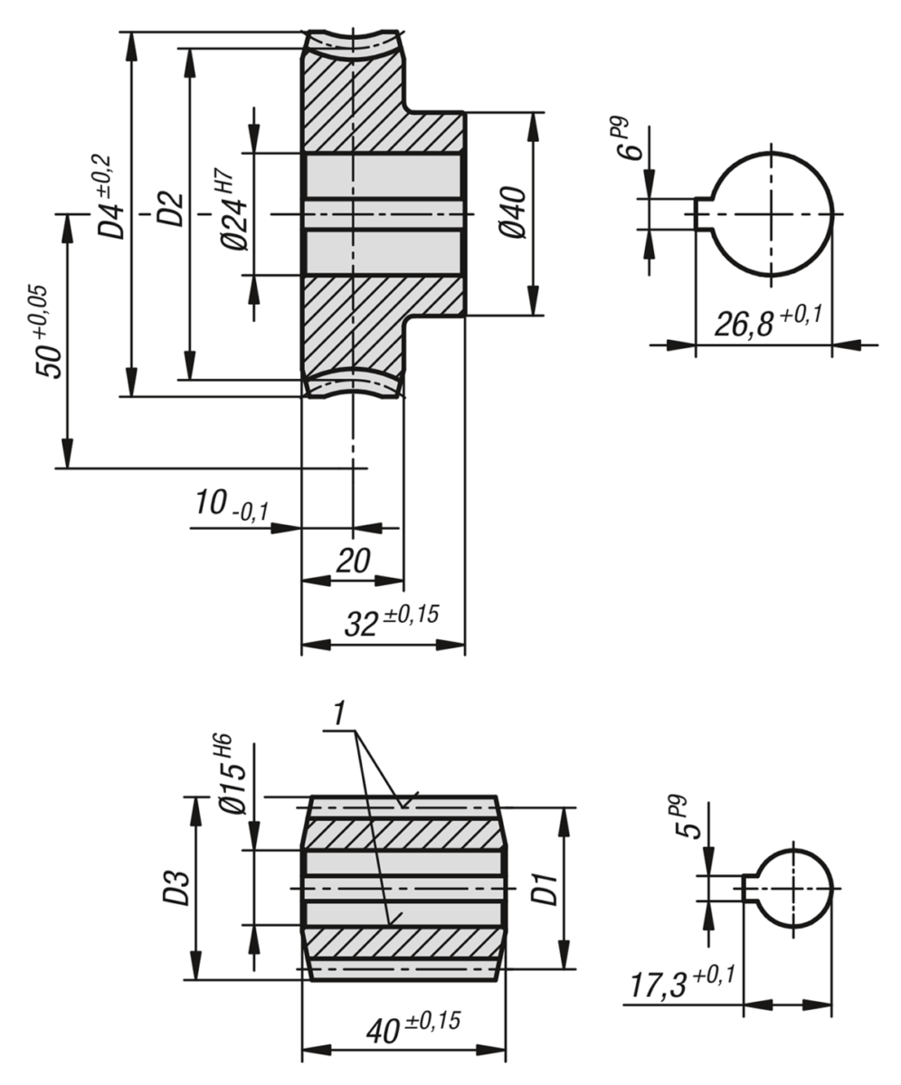 Brass Worm Wheel
